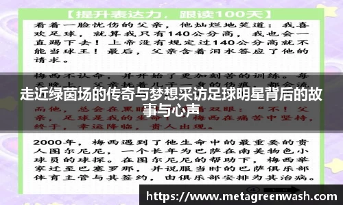 走近绿茵场的传奇与梦想采访足球明星背后的故事与心声